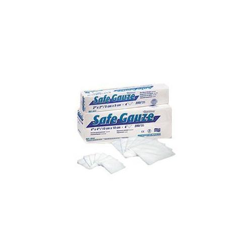 Medicom 4522 SafeGauze Non-Woven Non-Sterile Gauze Sponges 2" x 2" 4 Ply 4000/Cs