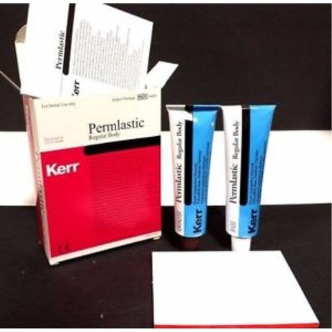Kerr Dental 34443 Permlastic Regular Body Polysulfide Impression Material Base & Catalyst