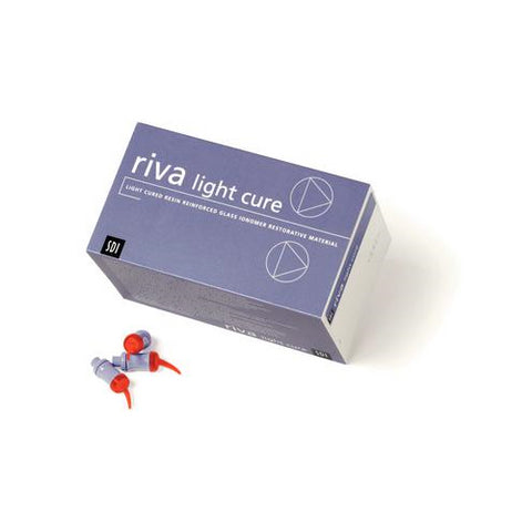 SDI 8700001 Riva Light Cure Resin Reinforced Glass Ionomer Capsules A1 50/Pk