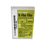 Kerr Dental 15130 SybronEndo K-Flex Files Stainless Steel 25mm #15 6/Bx