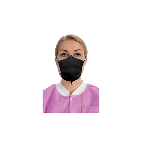 ValuMax 5630ADE-BK ArchAway Double-Seal Sensitive Mask ASTM Level 2 Black 50/Bx