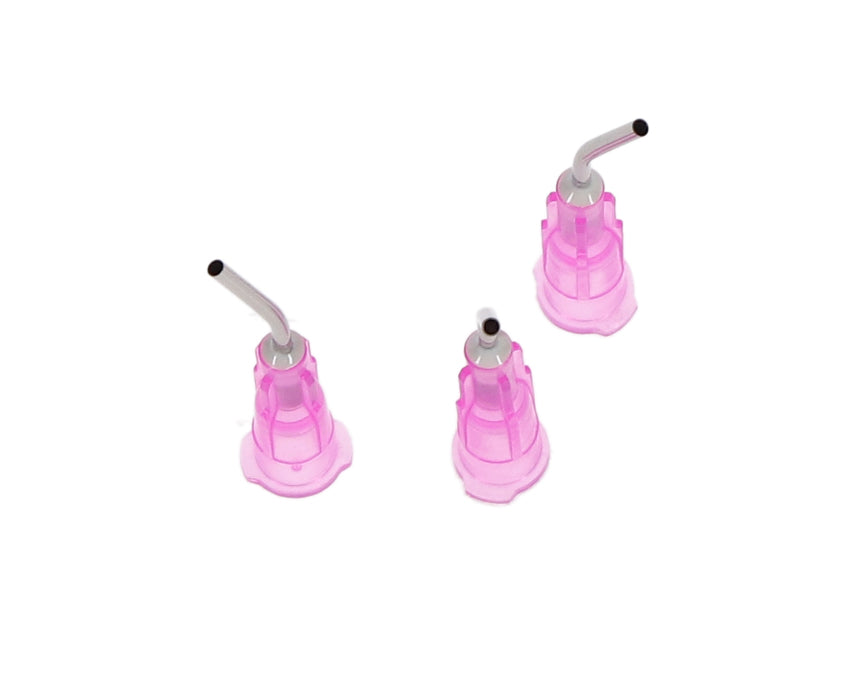 House Brand Dentistry 100627 Pre-Bent Applicator Tips 18 Gauge Pink 100/Pk