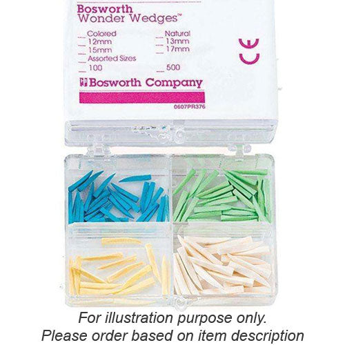 Keystone 0921417 Wonder Wedges Interproximal Wooden Dental Wedges 12Mm 100/Bx