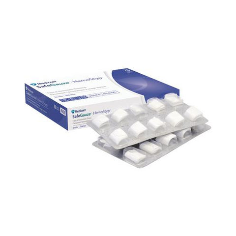 Medicom 4900-STAT SafeGauze HemoStat Dressing Topical 3/4x3/4" Cellulose Strl 20/Bx