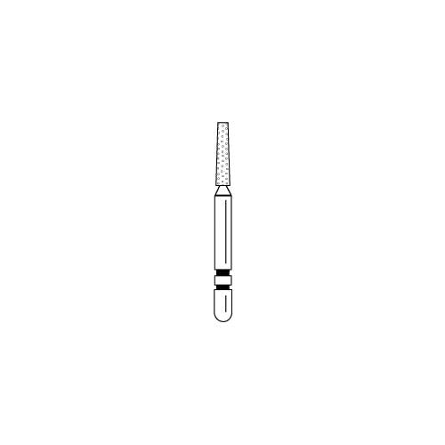 Premier Dental 2015357 Two Striper Friction Grip FG #722.6C Coarse Flat End Taper Diamond Burs 5/Pk