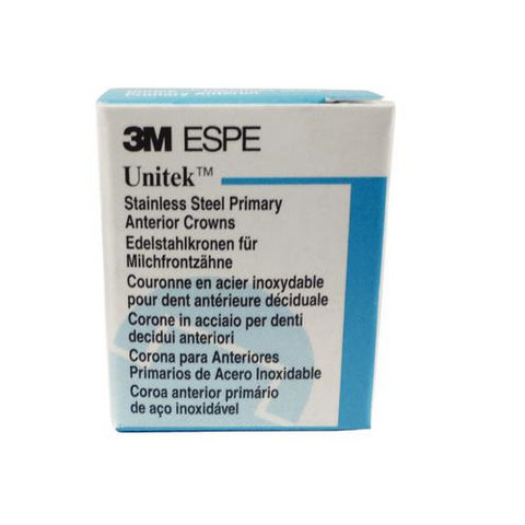 3M ESPE 907032 Unitek Stainless Steel Primary Anterior Crowns #1 Upper Right Lateral 5/Pk