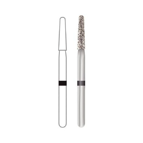 Dentsply Sirona 471215 Midwest FG Friction Grip 856-016SC Round End Taper Super Coarse Grit Diamond Burs 5/Pk