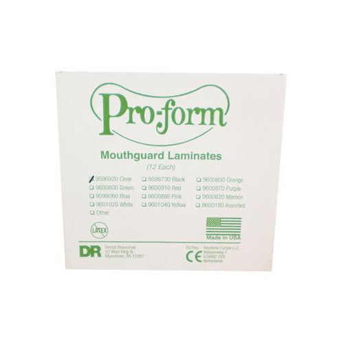 Keystone 9596920 ProForm Mouthguard Laminates Material Clear 5