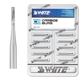 SS White 14991 Friction Grip FG #56 Straight Fissure Plain Carbide Burs 10/Pk