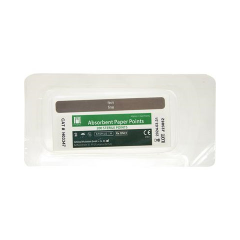 Coltene Whaledent H03347 Hygenic Absorbent Paper Points Fine White 200/Bx