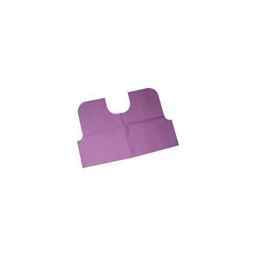 Tidi 917345 Contour Neck Dental Patient Bibs 17" X 18" 2-Ply Lavender 500/Cs