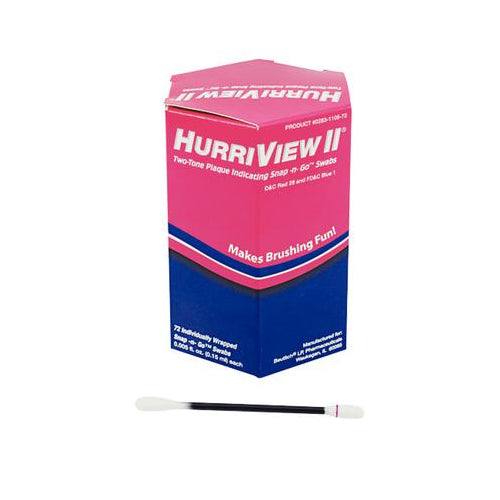 Beutlich 0283-1105-72 Hurriview II Plaque Indicating Swabs 72/Pk 0.15 mL