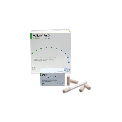 Ivoclar Vivadent 6050430 Valiant Ph.D. Palladium Dispersed Phase Alloy 3 Spill 50/Pk 800 mg