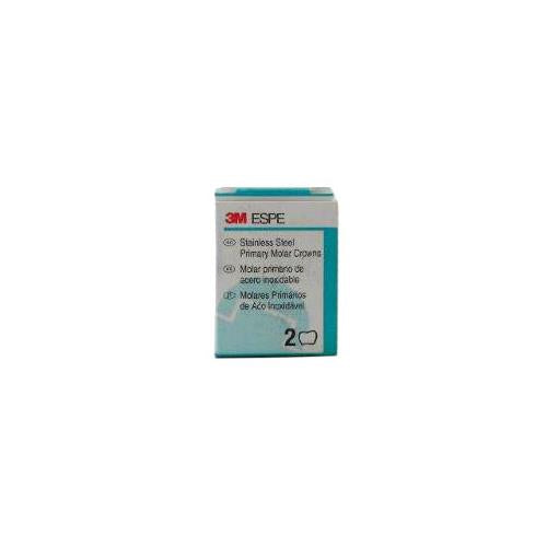 3M ESPE DLL2 Nichro Stainless Steel 1st Primary Molar Crowns #2 Lower Left 5/Pk