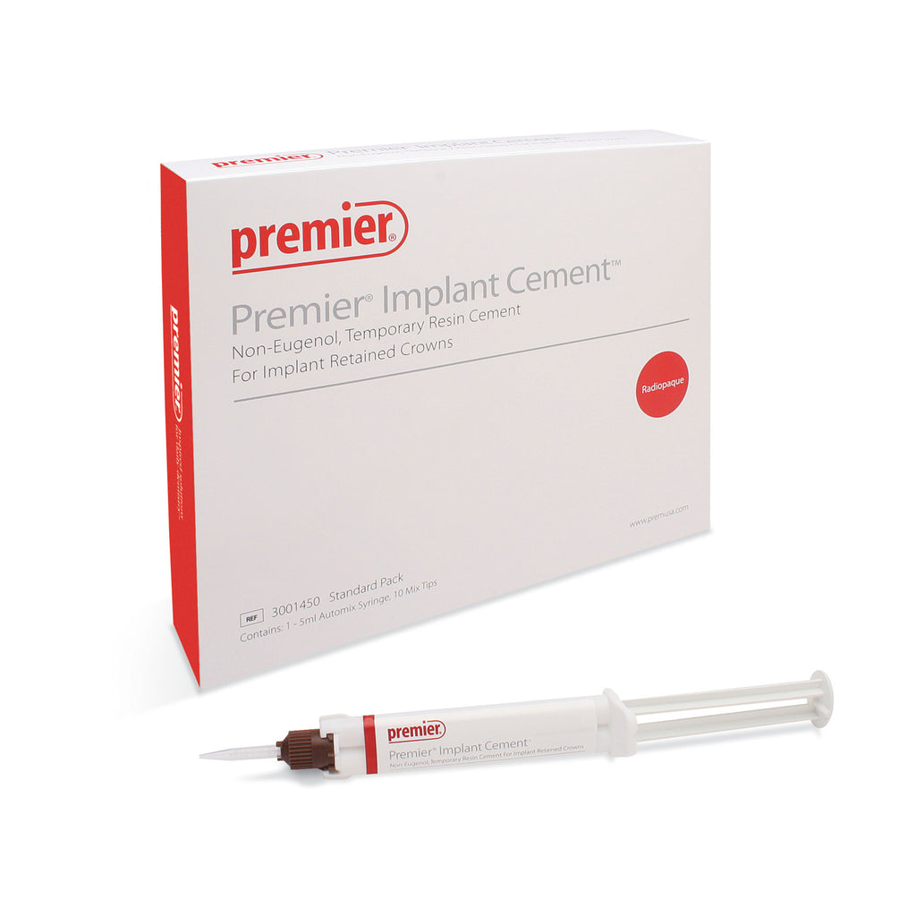 Premier Dental 3001450 Implant Temporary Resin Cement Non-Eugenol Package