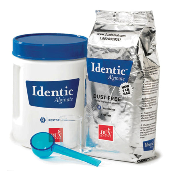 Dux Dental 27488 Identic Alginate Fast Set Dust Free Canister 22 Lb