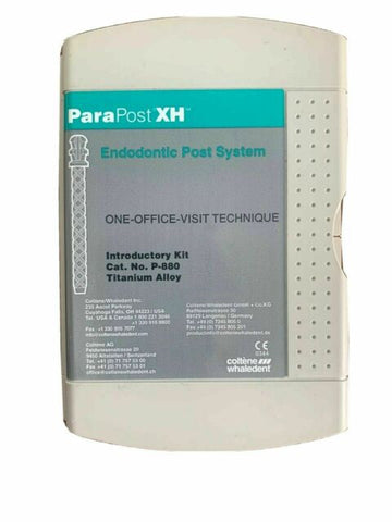 Coltene Whaledent P880 Parapost XH One Office Visit Titanium Posts Introductory Kit