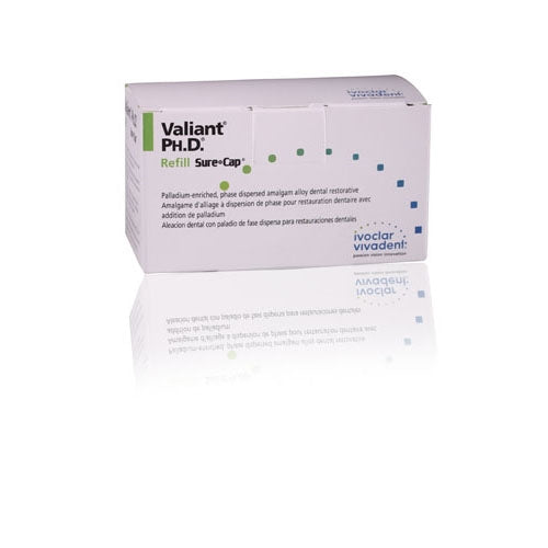 Ivoclar Vivadent 6050420 Valiant Ph.D Double Spill Phase Alloy Capsules 600mg 50/Bx
