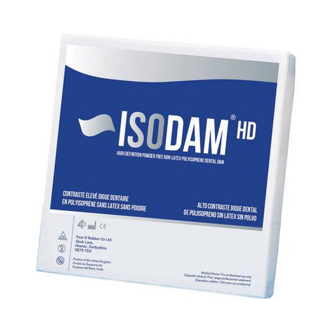4D Rubber ISOHDB01800615 Isodam HD Non-Latex Dental Dam 6" X 6" Medium 15/Bx