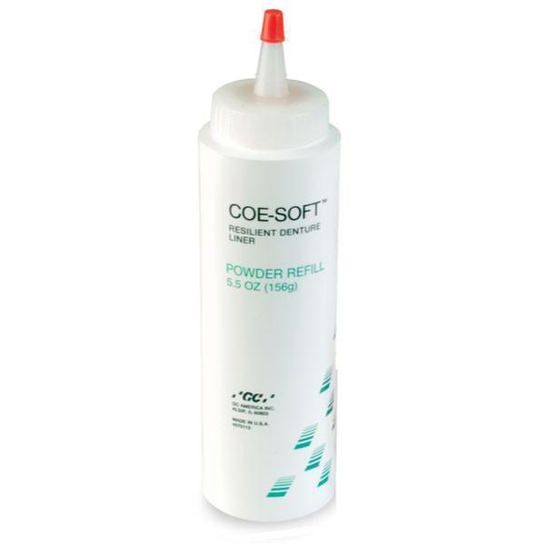 GC 344022 COE-Soft Denture Resin Reline Material Self Cure Powder 5.5 Oz Bottle