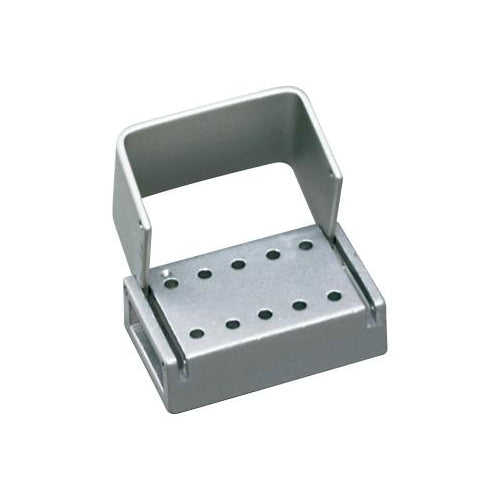 Palmero T10C-LATCH 10-Hole Anodized Aluminum Dental Bur Block LA Latch