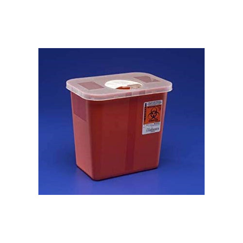 Kendall Healthcare 8527R SharpStar Sharps Container Red Transparent 3 Gallon