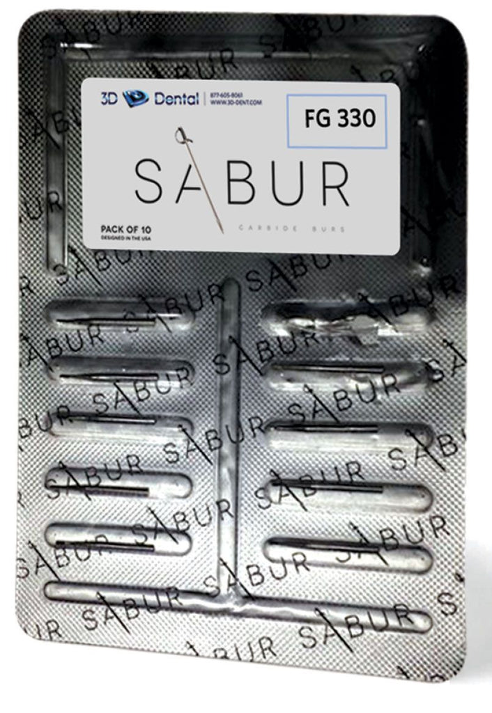 House Brand FG2-100 FG Friction Grip Sabur#2 Round Carbide Burs 100/Pk