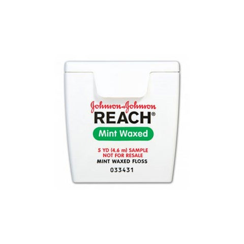 Reach Johnson & Johnson 211896800 Dental Floss Waxed Mint Trial Size 5 Yards 9864