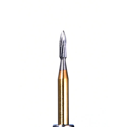 Mydent FG-7902 Defend FG Friction Grip #7902 Needle Shaped 12 Blade Trimming & Finishing Carbide Burs 10/Pk