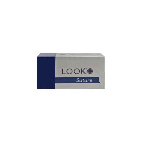 Look 1282B Nylon Black Monofilament Reverse Cutting Sutures C3 6/0 18