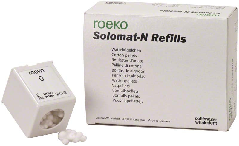 Coltene Whaledent 213110 ROEKO Solomat-N #0 Cotton Roll Pellets 6/Pk