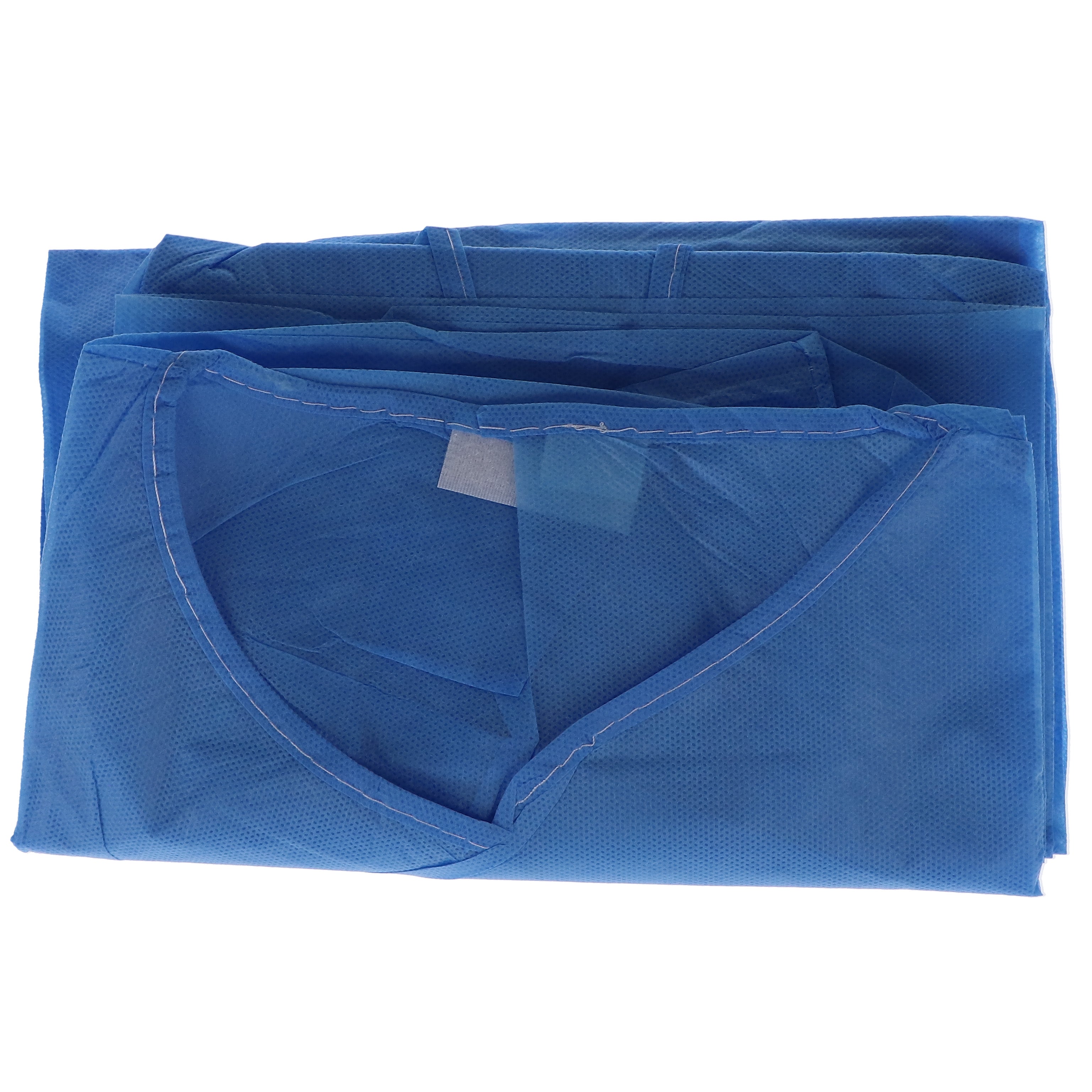 House Brand Dentistry 109003 Isolation Hospital Patient Gowns Blue Level 1 10/Pk