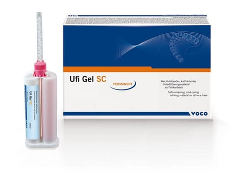 Voco 2040 UFI Gel SC Refill Safety Relining Dental Material Cartridge 50 mL