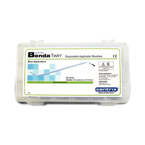 Centrix 370106 Benda Disposable Applicator Twin Starter Kit Blue 200/Bx