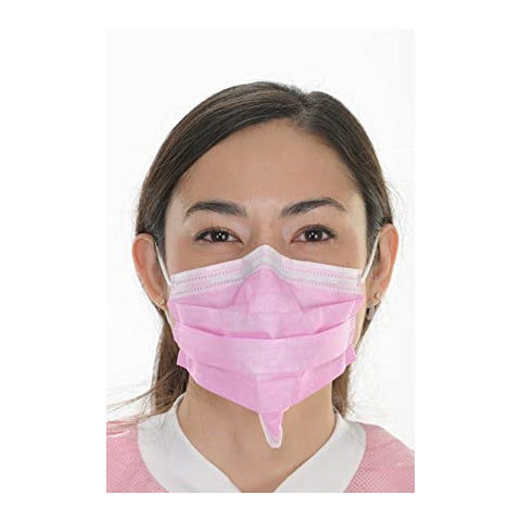 ValuMax 5630ADE-LP ArchAway Double-Seal Sensitive Face Masks ASTM Level 2 Light Pink 50/Bx