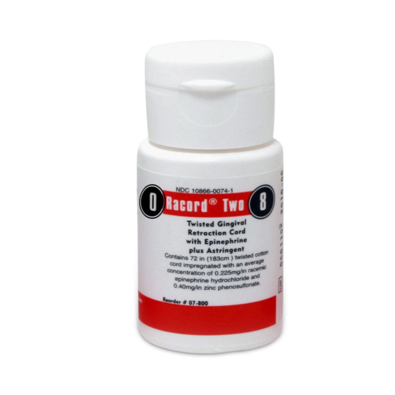Pascal 07-800 Racord II #8 Thin Twisted Retraction Cord With Epinephrine & Zinc 72