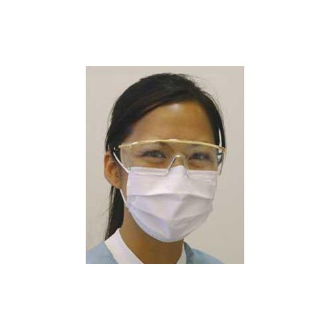 Crosstex GPLUSBL Isofluid Plus Earloop ASTM Level 1 Face Masks Fluid Resistant Blue 50/Bx