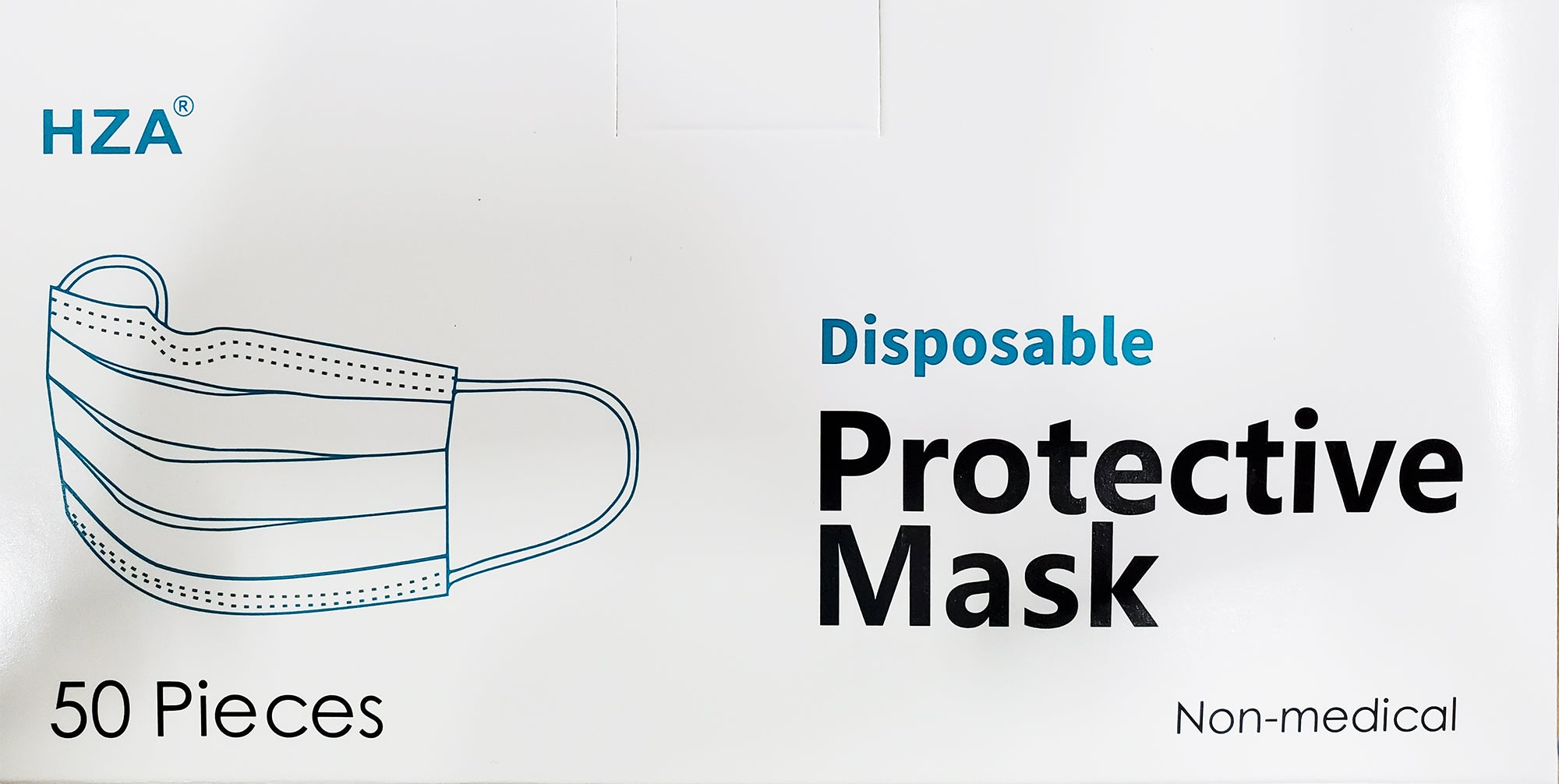 House Brand 906119 HZA Non-Woven Protective Face Masks GB32610-2016 100/Pk