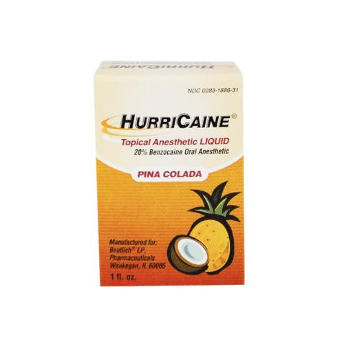 Beutlich 1886-31 Hurricaine Topical Liquid 20% Benzocaine Pina Colada 1 Oz