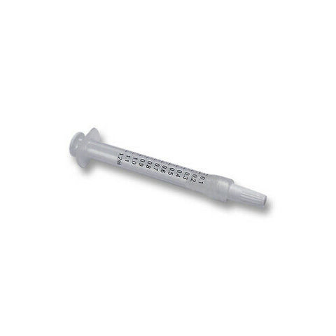 Vista Dental 316002 Luer Lock Syringes 1.2cc Autoclavable Non-Sterile 100/Pk