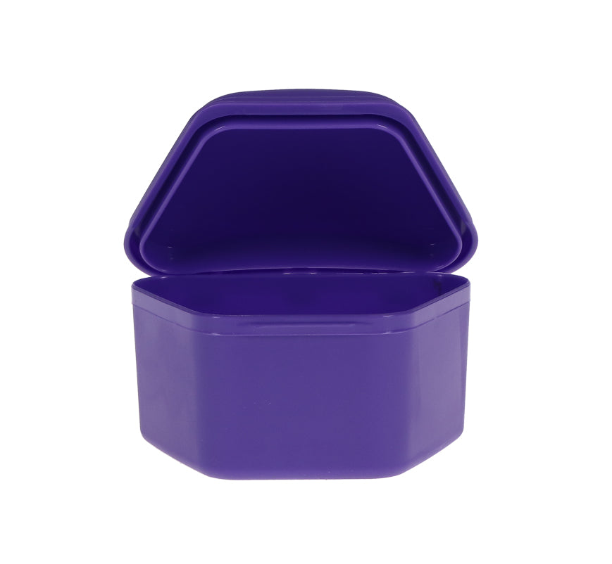 House Brand Dentistry 100010 Denture Storage Boxes Assorted Colors 12/Pk