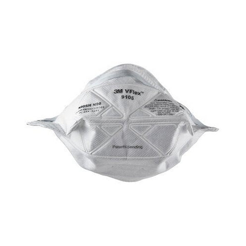 3M ESPE 9105 VFlex NIOSH N95 Particulate Respirator Masks Flat Fold 50/Pk