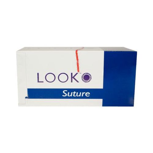 Look 493B PolySyn PGA Undyed Braided Absorbable Reverse Cutting Sutures C3 5-0 18
