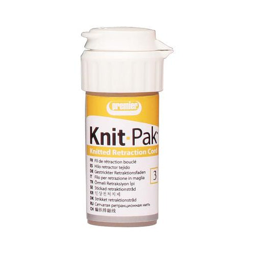 Premier Dental 9007556 Knit-Pak Knitted Retraction Cord Plain Size 3 100