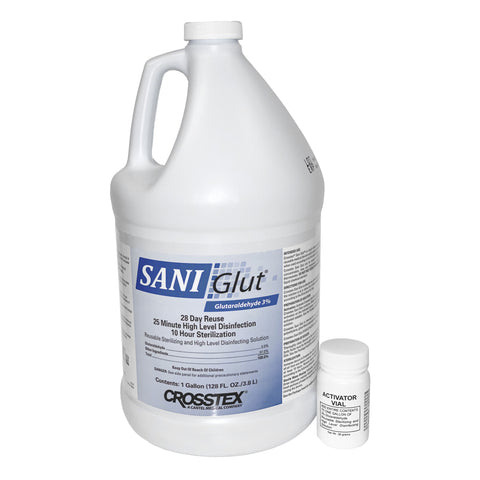 Crosstex JGLUT Sani Glut Sterilizing Disinfectant Solution 3% Glutaraldehyde 1 Gallon