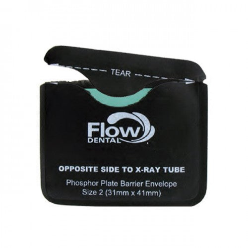 Flow X-Ray Dental 80120 Safe 'n' Sure Phosphor Plate Barrier Envelopes #2 300/Pk