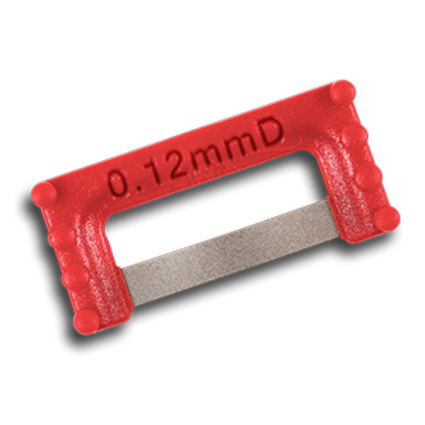 ContacEZ 32408 IPR Single Strips Red Opener Diamond Strips 0.12mmD 8/Pk