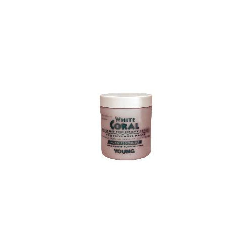 Young Dental 033109 Coral White Prophy Paste With Fluoride Fine Grit Mint 9 Oz