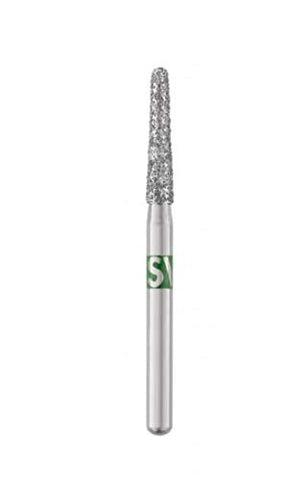 SS White 856-025C Piranha FG Friction Grip Round End Taper Coarse Grit Diamond Burs 25/Pk