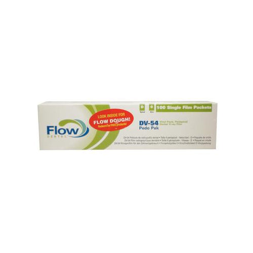 Flow Dental 18235 DV-54 #0 Single Periapical Dental X-Ray Film 100/Bx EXP Jul 2025